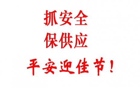 查隱患 促安全 保供應 賀新春！